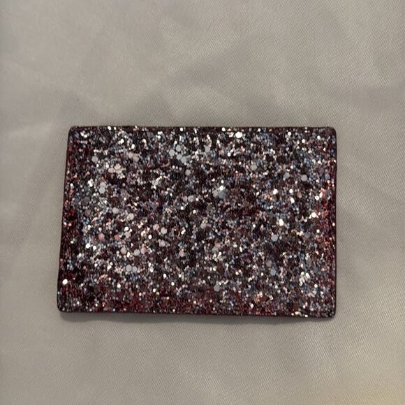 Kate Spade Pink Glitter Card Holder Wallet - Picture 1 of 7